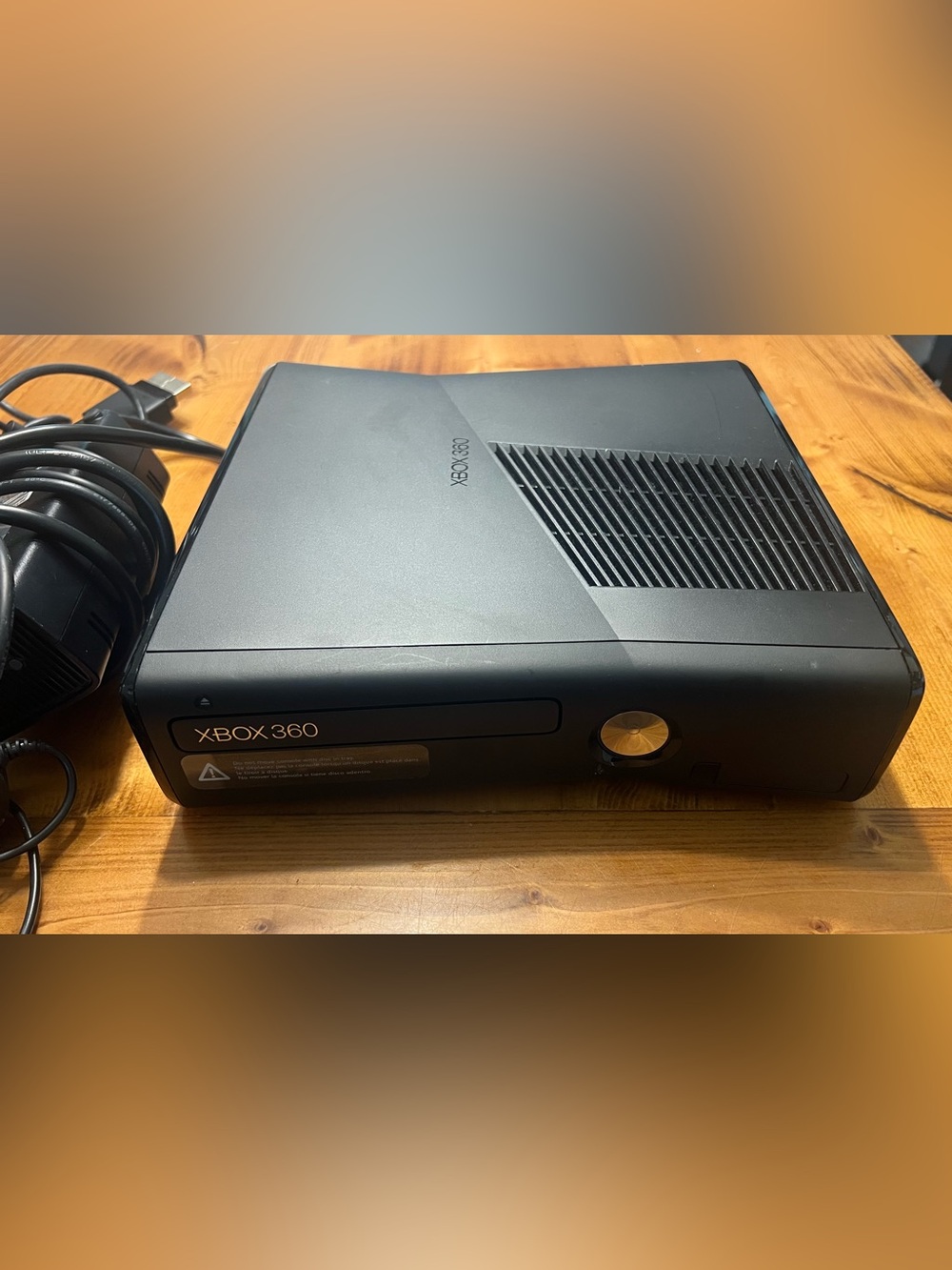 Microsoft XBox 360 S Slim Model 1439 Console And Cords - Tested